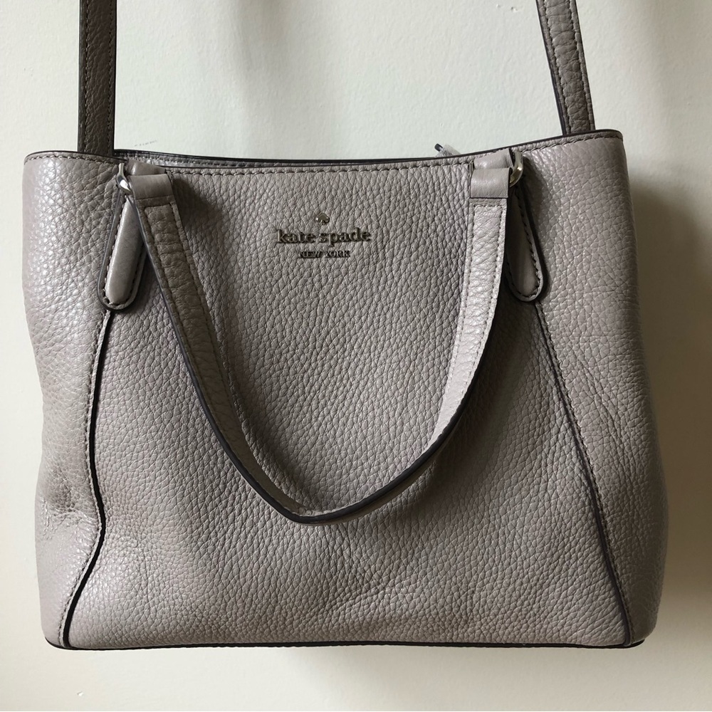 KATE Spade Jackson Medium Triple Compartment Satchel Softaupe color NWT